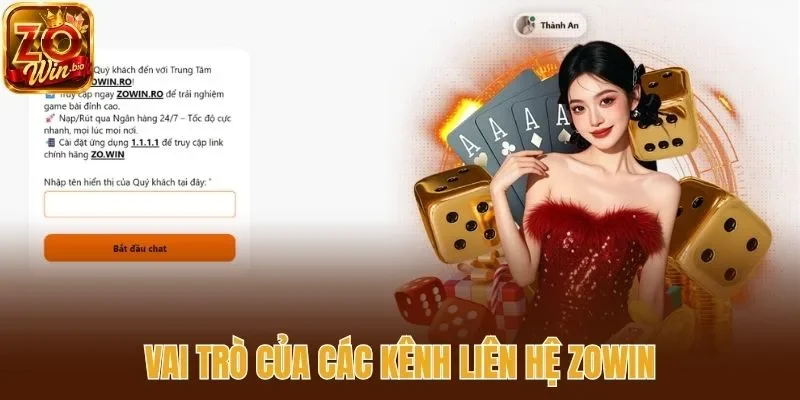 Trường hợp cần liên lạc với zo win 